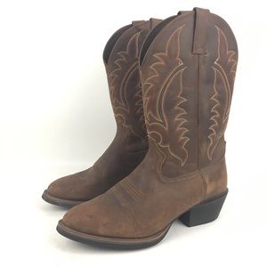Tony Lama Brown Western Cowboy Boots Men’s 9